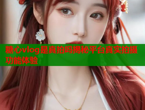 糖心vlog是真拍吗揭秘平台真实拍摄功能体验
