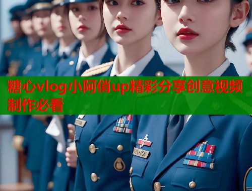 糖心vlog小阿俏up精彩分享创意视频制作必看