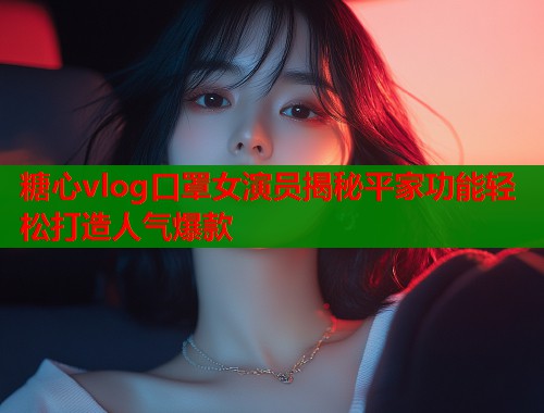 糖心vlog口罩女演员揭秘平家功能轻松打造人气爆款  第1张